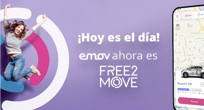 FREE2MOVE DA UN PASO MÁS CON SU NUEVA E INNOVADORA APLICACIÓN: INTEGRA EMOV, SERVICIO DE CARSHARING EN MADRID Y LISBOA, QUE PASARÁ A LLAMARSE FREE2MOVE